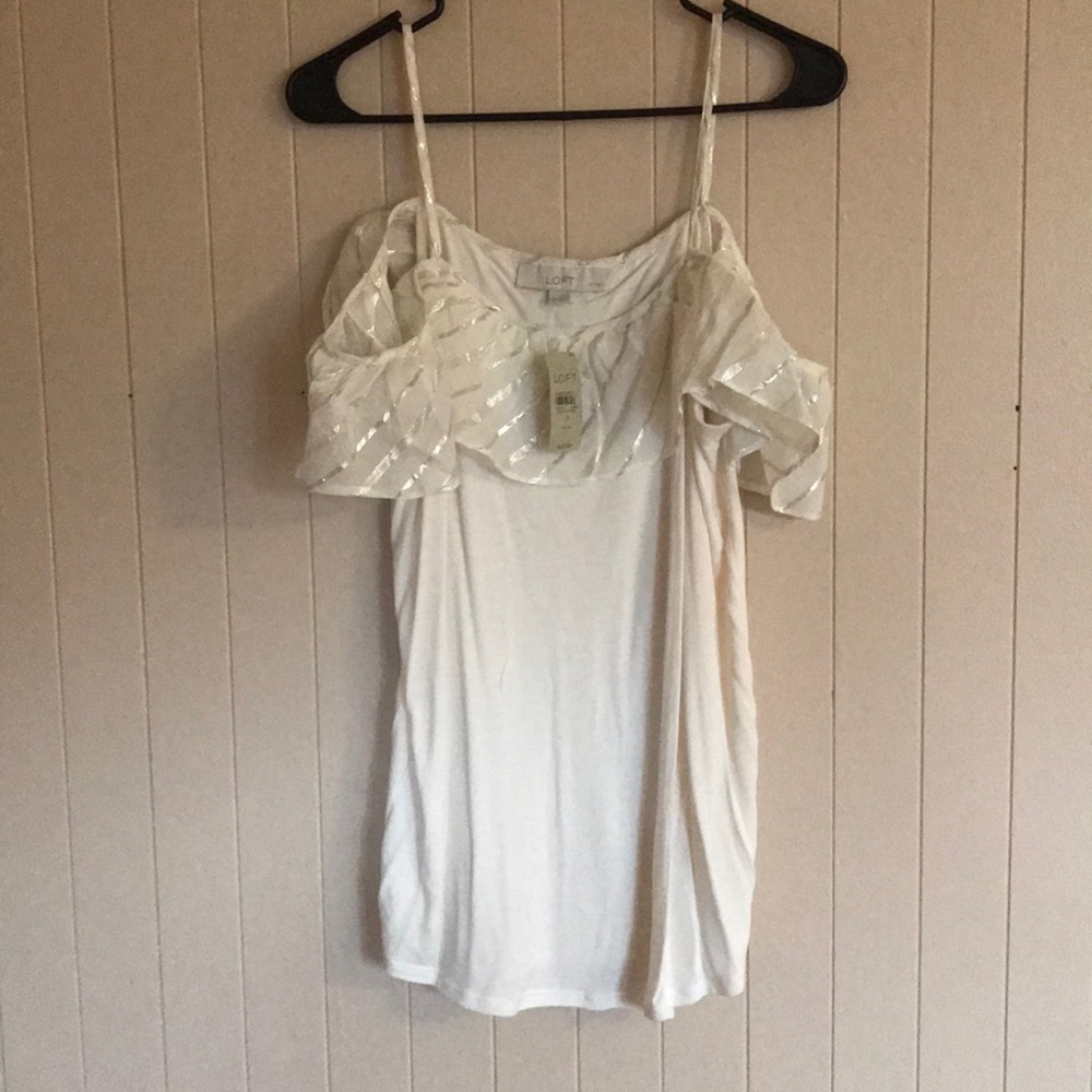 Loft off the shoulder top